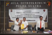 Ditreskrimum Polda Sultra Resmikan SOP Sistem Elektronik Manajemen Penyidikan Tindak Pidana