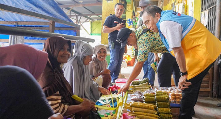 AJP-ASLI Janji Turunkan Sewa Los dan Revitalisasi Pasar Basah Mandonga