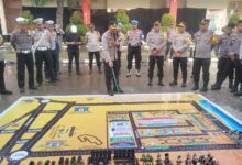 Polres Kolaka Gelar Tactical Floor Game Jelang Debat Pilgub Sultra Putaran Kedua