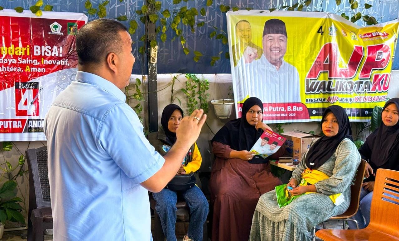 AJP-ASLI Paparkan 20 Program saat Blusukan di Kecamatan Kadia Kendari