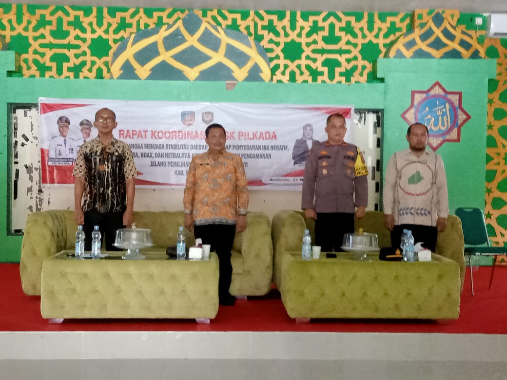 Sukseskan Pilkada 2024, Kesbangpol Konsel Gelar Rakor Desk bersama Stakeholder