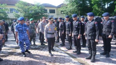 Libatkan 5.410 Personel, Polda Sultra Gelar Apel Pergeseran Pasukan Pengamanan Pilkada