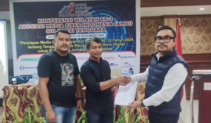 Nuryadi dan Wiwid Abid Abadi Pimpin AMSI Sultra Periode 2024-2028