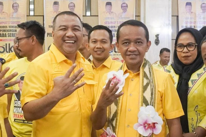 Berkunjung di Kendari, Bahlil Ancam Beri Sanksi Kader yang Tak Menangkan Cakada Usungan Golkar