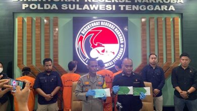 Empat Pengedar Sabu-Sabu Jaringan Antar Provinsi Diringkus Ditresnarkoba Polda Sultra