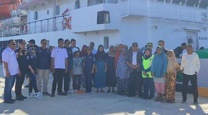 KUPP Lapuko dan Dishub Sultra Uji Coba Sandar Kapal di Pelabuhan Munse Konkep