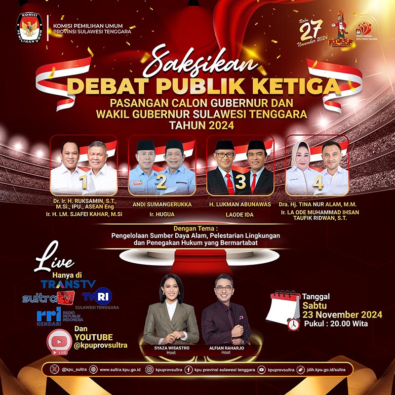 debat pilgub sultra