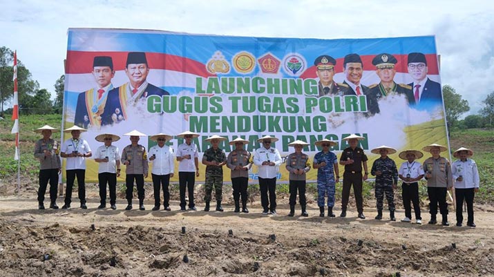 Dukung Ketahanan Pangan, Polda Sultra Launching Gugus Tugas