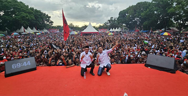 Ribuan Warga Hadiri Kampanye Akbar Paslon Muhammad Jayadin-Deni Germanto Lisan