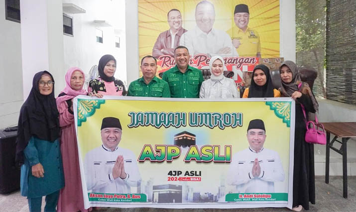 Lepas Lima Warga Kendari Umrah Gratis, AJP-ASLI Didoakan Menang Pilwali 2024