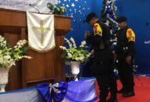 Tim Gegana Polda Sultra Sterilisasi Gereja di Kendari, Pastikan Aman dari Ancaman Radioaktif Berbahaya