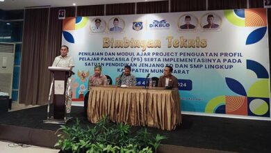 Diknas Mubar Gelar Bimtek Penilaian dan Modul P5 Jenjang SD dan SMP