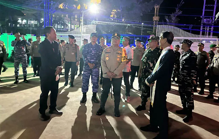 Pastikan Kesiapan Pengamanan Natal, Kapolda Sultra dan Forkopimda Tinjau Langsung Pos Pam dan Gereja