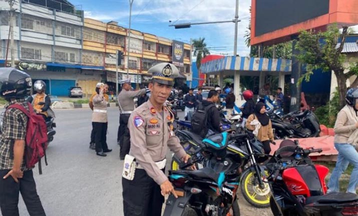 Jaga Kamtibmas, Polresta Kendari Gencar Razia Kendaraan dengan Knalpot Brong