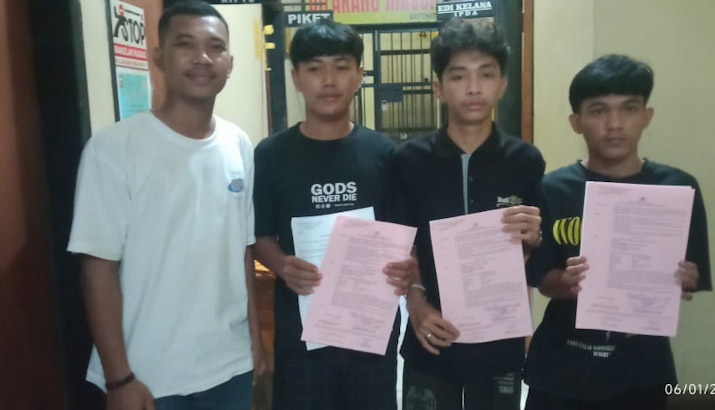 Polres Konawe Amankan Tiga Remaja Usai Kedapatan Bawa Sajam di Kawasan ICP