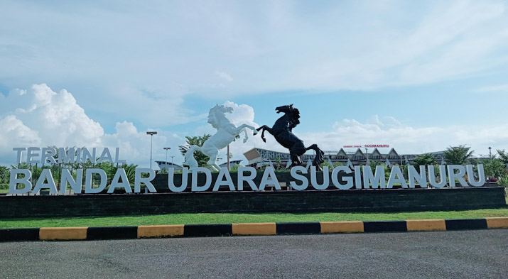 Bandara Sugimanuru Muna Barat. Keterangan. (La Ode Darlan/ Detiksultra.com)