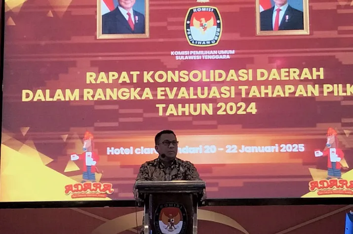 Ketua KPU Sultra, Asril. Foto: Muh Ridwan Kadir/Detiksultra.com