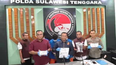 Polda Sultra Berhasil Ungkap 13 Kasus Narkoba dengan Total Barang Bukti 1,3 Kg Sabu