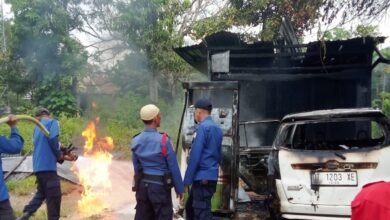 Kebakaran di Anduonohu, Kios Pertamini dan Mobil Hangus Dilalap Si Jago Merah