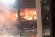 Kebakaran di Mandonga, Satu Unit Mobil Ludes Dilalap Api