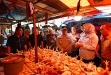 Sidak Pasar Jelang Ramadan, Kapolda Sultra Ingatkan Jangan Ada Penimbunan Sembako