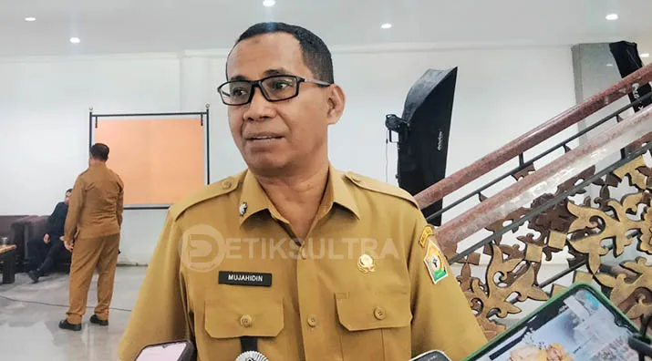 Kepala Bapenda Sultra, Mujahidin. Foto: Muh Ridwan Kadir/Detiksultra.com