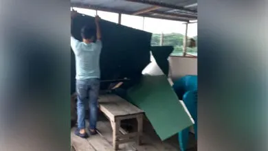 Angin Kencang Landa Wilayah Raha, Lapak Jualan Warga Porak-poranda