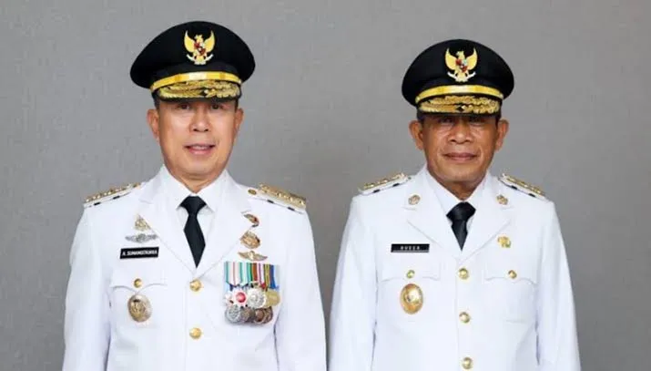 Gubernur dan Wagub Sultra, Andi Sumangerukka - Hugua. (Foto : Istimewa)