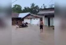 Banjir Landa Wilayah Raha Usai Diguyur Hujan Deras