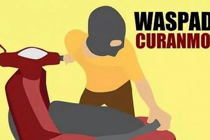 Ilustrasi curanmor pencurian motor