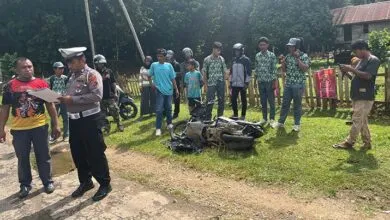 Melintas di Tikungan dengan Kecepatan Tinggi, Tiga Pelajar SMP di Muna Barat Tabrak Mobil hingga Alami Luka-luka
