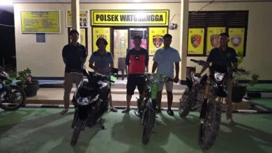 Tiga Unit Motor Curian di Kolaka Berhasil Diamankan Polisi, Dua Pelaku Kabur