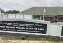 Rutan kelas IIB Raha. Foto: istimewa