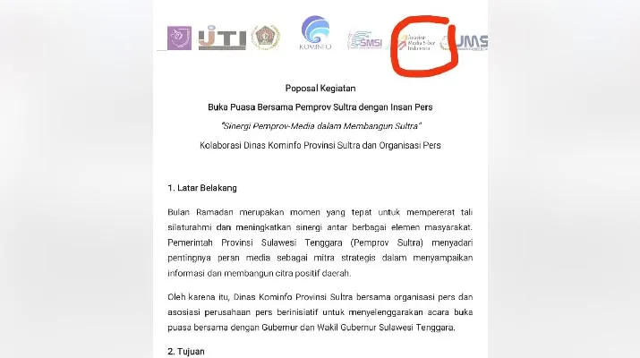 Nama Organisasi Dicatut, PWI, AJI, IJTI, dan AMSI Kecam Kadis Kominfo Sultra