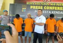 Polisi Amankan Pelaku Penipuan Bukti Transfer Palsu ke Konter BRILink di Kendari