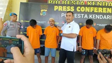 Polisi Amankan Pelaku Penipuan Bukti Transfer Palsu ke Konter BRILink di Kendari