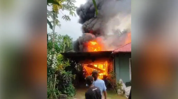 Ditinggal ke Majelis Taklim, Satu Unit Rumah Warga di Bangkali Muna Ludes Terbakar