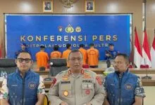 Tangkap Ikan Pakai Peledak, Ditpolairud Polda Sultra Tangkap Lima Nelayan