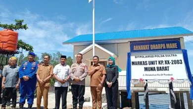 Diresmikan Kapolda Sultra, Bupati Mubar Harap Markas Polairud Dapat Perkuat Pengawasan Laut