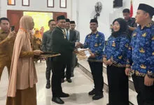246 CPNS Lingkup Pemkab Muna Barat Terima SK Pengangkatan