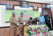 Pemda Muna Barat dan Kajari Muna Teken MoU di Bidang Perdata dan Tata Usaha Negara