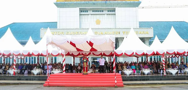 Tiga Pesan Gubernur Sultra dalam Peringatan Harganas 2025