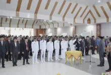 Rotasi Jabatan Perdana, Bupati Irham Kalenggo Lantik Ratusan Pejabat Administrator dan Pengawas