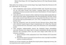 Surat Terbuka untuk Mantan Raja Moronene Keuwia VII