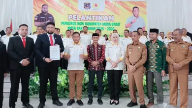 Pengurus KONI Muna Barat Resmi Dikukuhkan