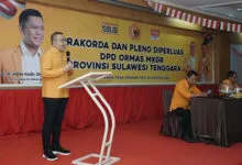 Ormas MKGR Sultra Bulat Dukung Adies Kadir di Mubes X