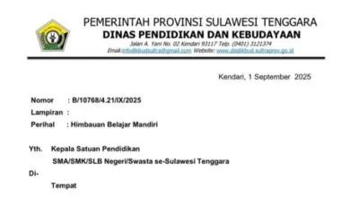Langkah Antisipatif Situasi Terkini, Pelajar SMA/SMK di Sultra Diliburkan selama Tiga Hari