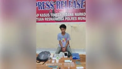 Pemuda di Muna Ditangkap karena Edarkan Sabu, Mengaku Dapat Pasokan dari Napi Lapas Baubau