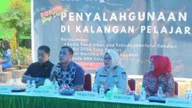 BNN Kota Kendari Edukasi Pelajar SMPN 1 tentang Bahaya Penyalahgunaan Narkoba