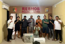 Gasak Tujuh Unit AC, Pelaku Pencurian Berhasil Dibekuk Resmob Polda Sultra